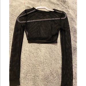 Fishnet crop top